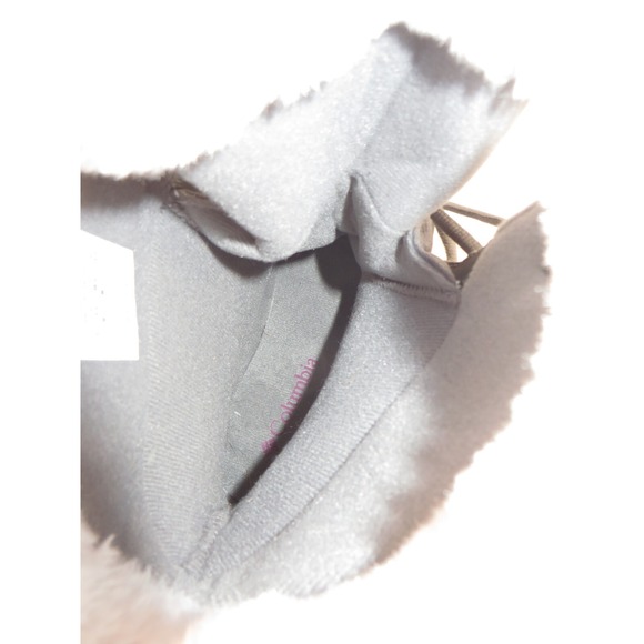 Womens Columbia Winter Boots Gray Suede Faux Fur Tops Size 7.5 - Picture 7 of 8